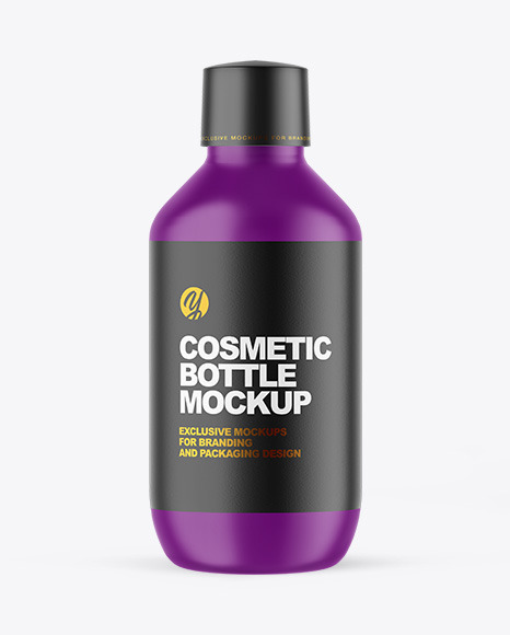 Matte Plastic Cosmetic Bottle Mockup