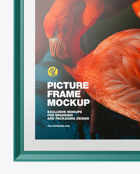 Glossy Picture Frame Mockup