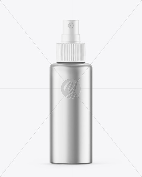 Metallic Spray Bottle Mockup