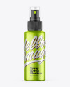 Metallic Spray Bottle Mockup