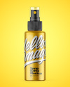 Metallic Spray Bottle Mockup