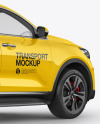 Crossover SUV Mockup - Back Half Side View