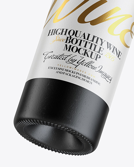 Fly Ceramic Wine Bottle Mockup