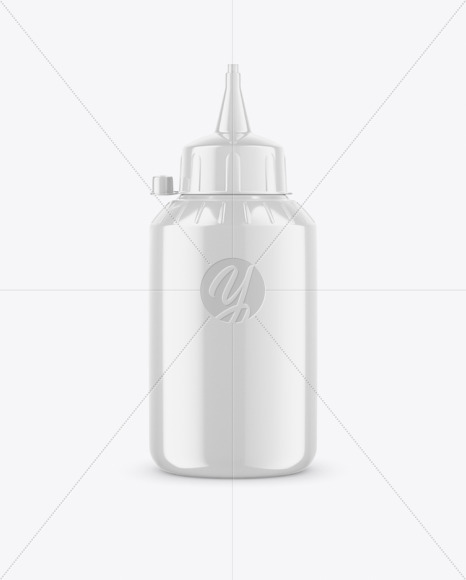 Glossy Glue Bottle Mockup