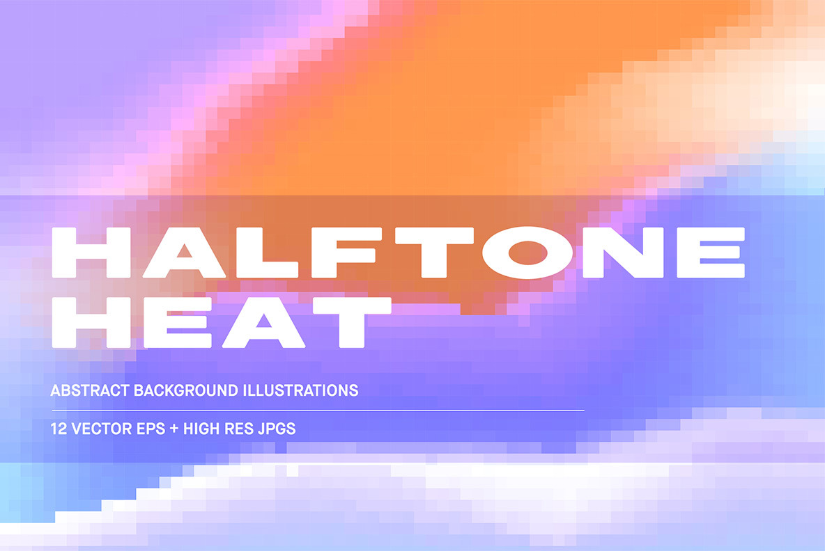 Halftone Heat - Abstract Backgrounds Halftone Heat - Abstract Backgrounds