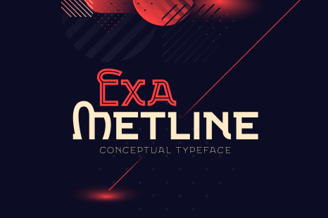 Exa Metline Font - Minimal font