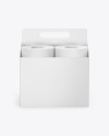 Toilet Tissue Rolls Pack Mockup - Front View