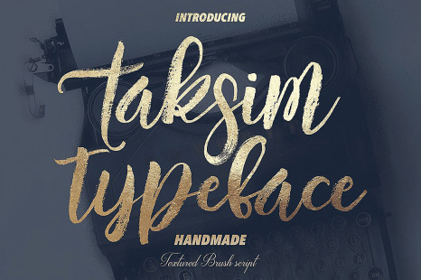 Taksim Brush Font - Artists