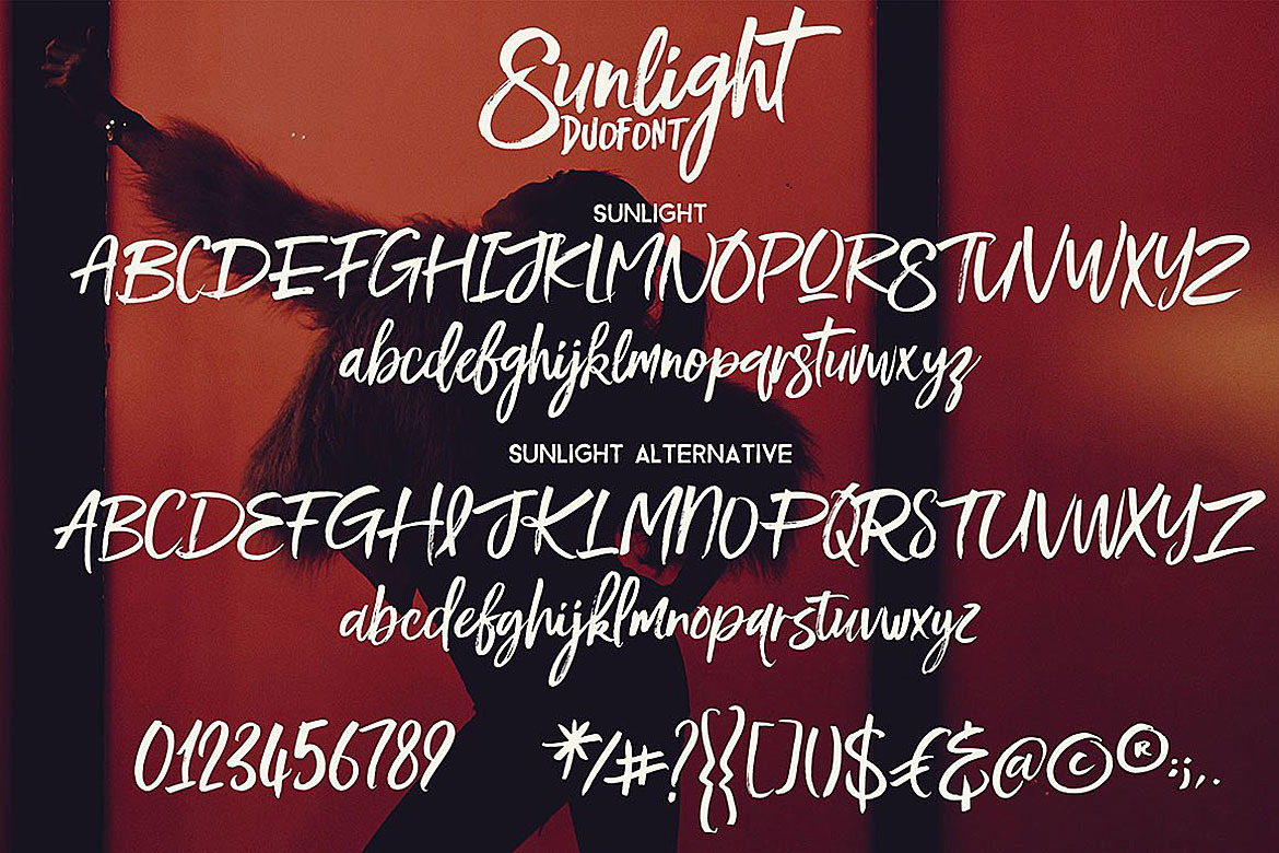 Sunlight - Brush Font Duo