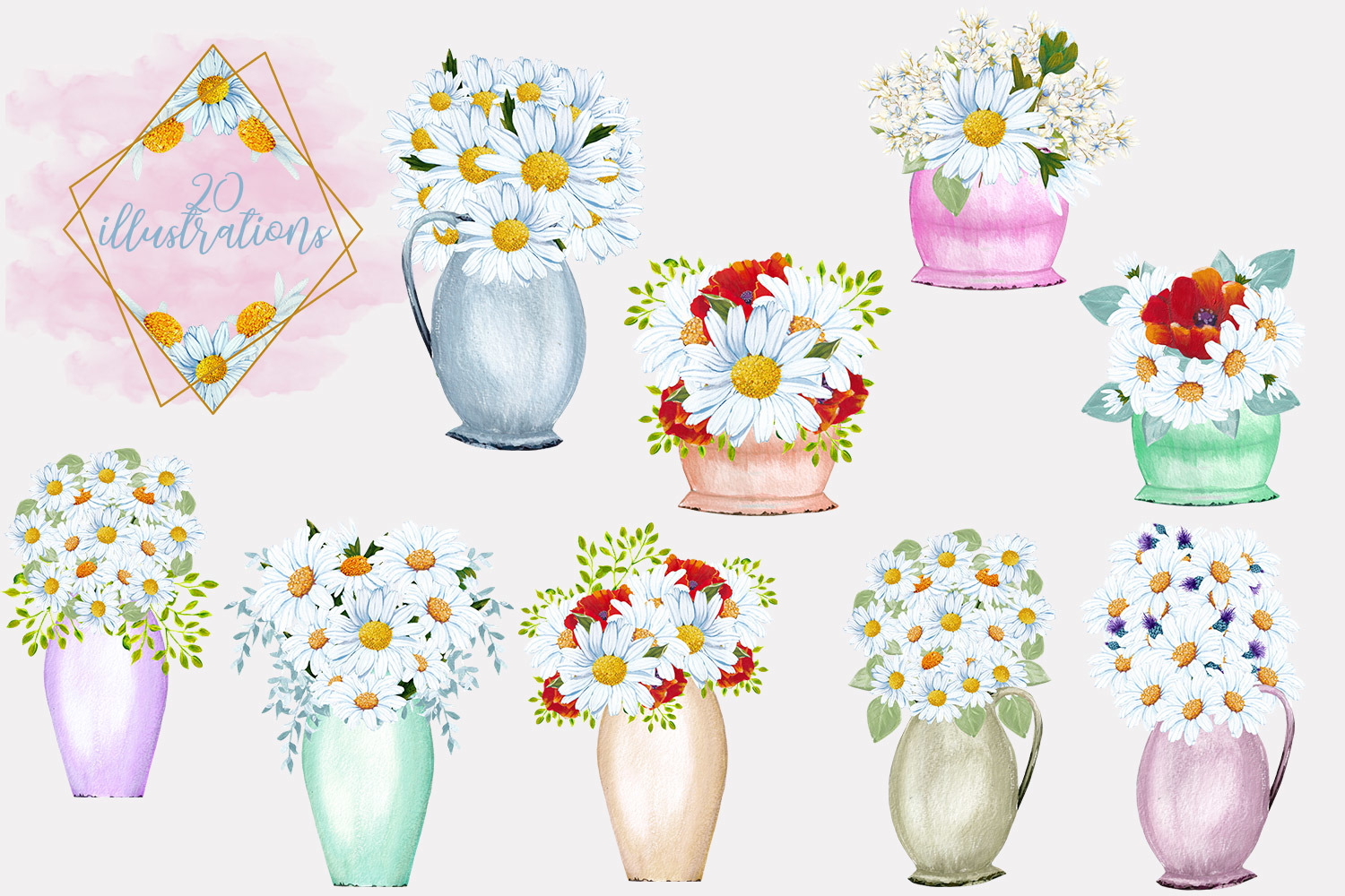 Romantic Daisy Collection II