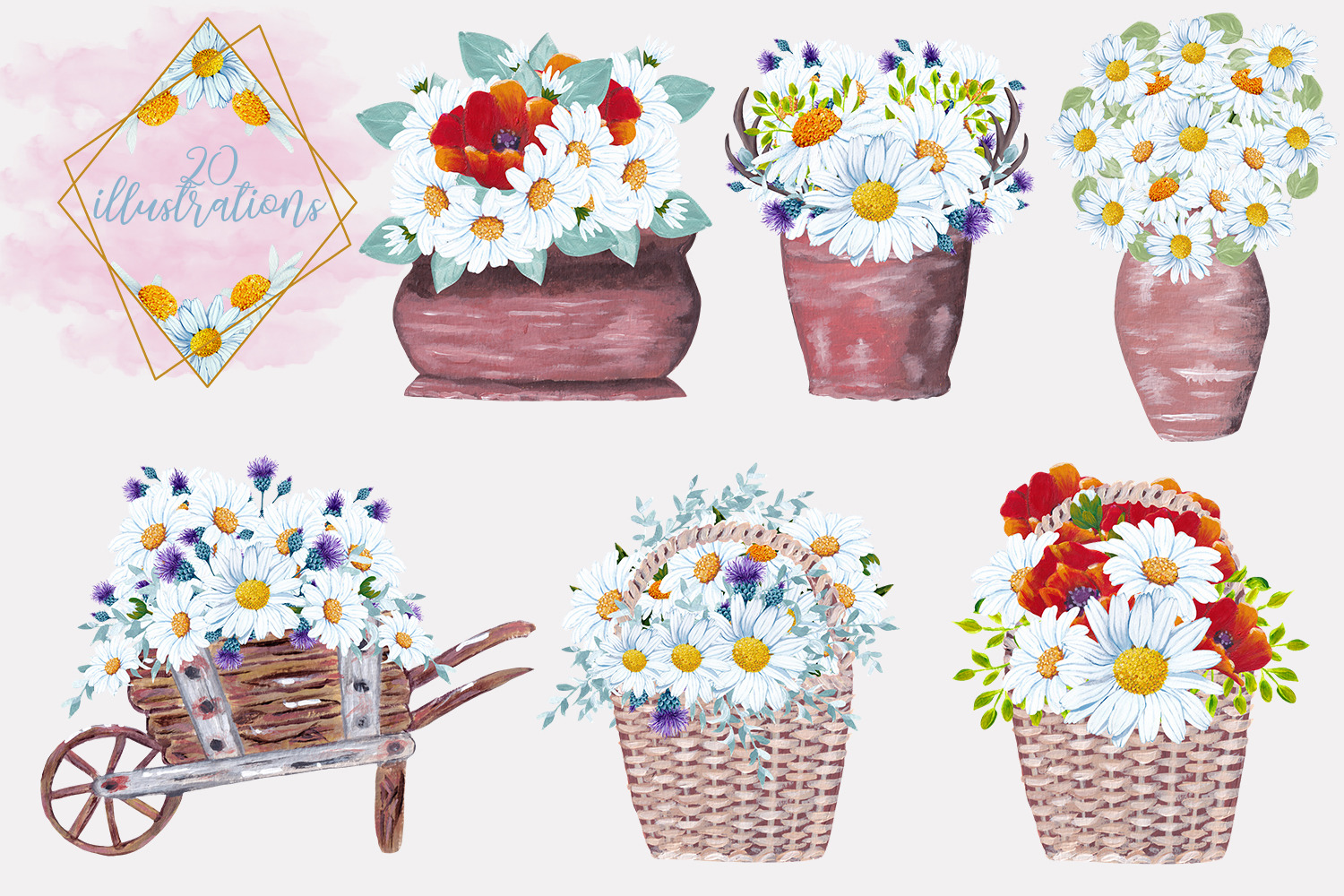 Romantic Daisy Collection II