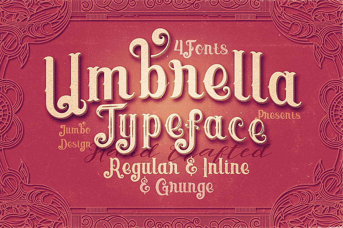 Umbrella - 4 Display Fonts