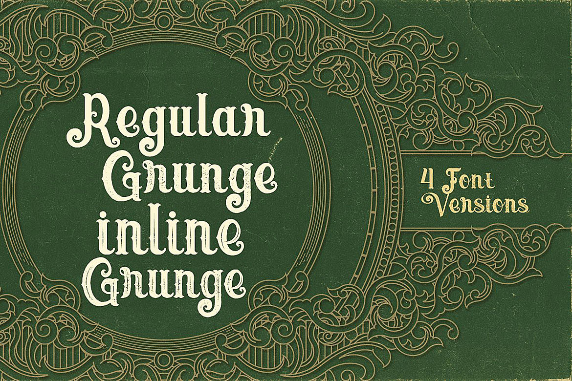 Umbrella - 4 Display Fonts Umbrella - 4 Display Fonts