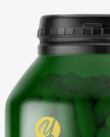 Green Pills Bottle Mockup