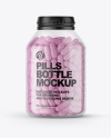 Clear Pills Bottle Mockup