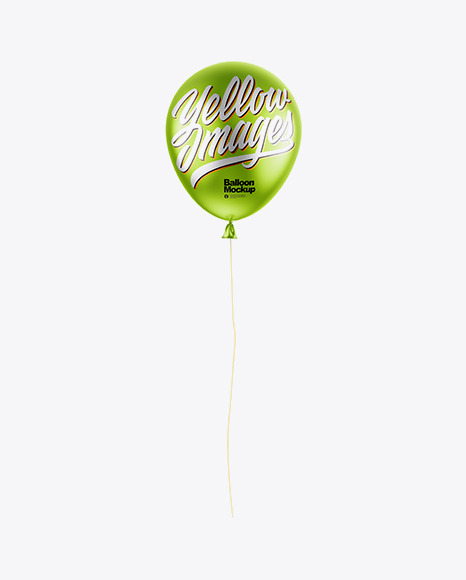 Metallic Balloon Mockup