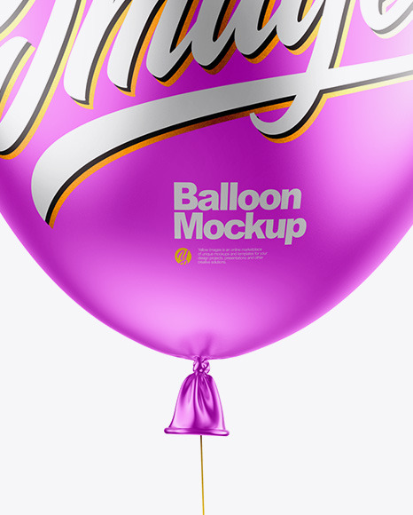 Metallic Balloon Mockup