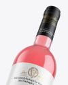 Fly Clear Glass Rose Wine Bottle Mockup