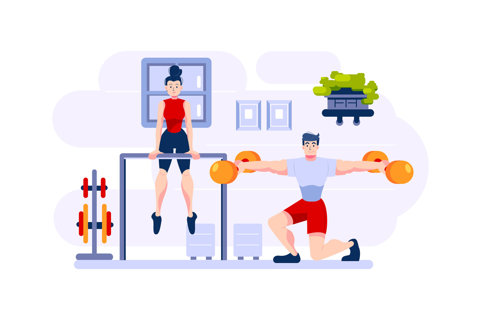 M80_Fitness &amp; Workout Illustrations