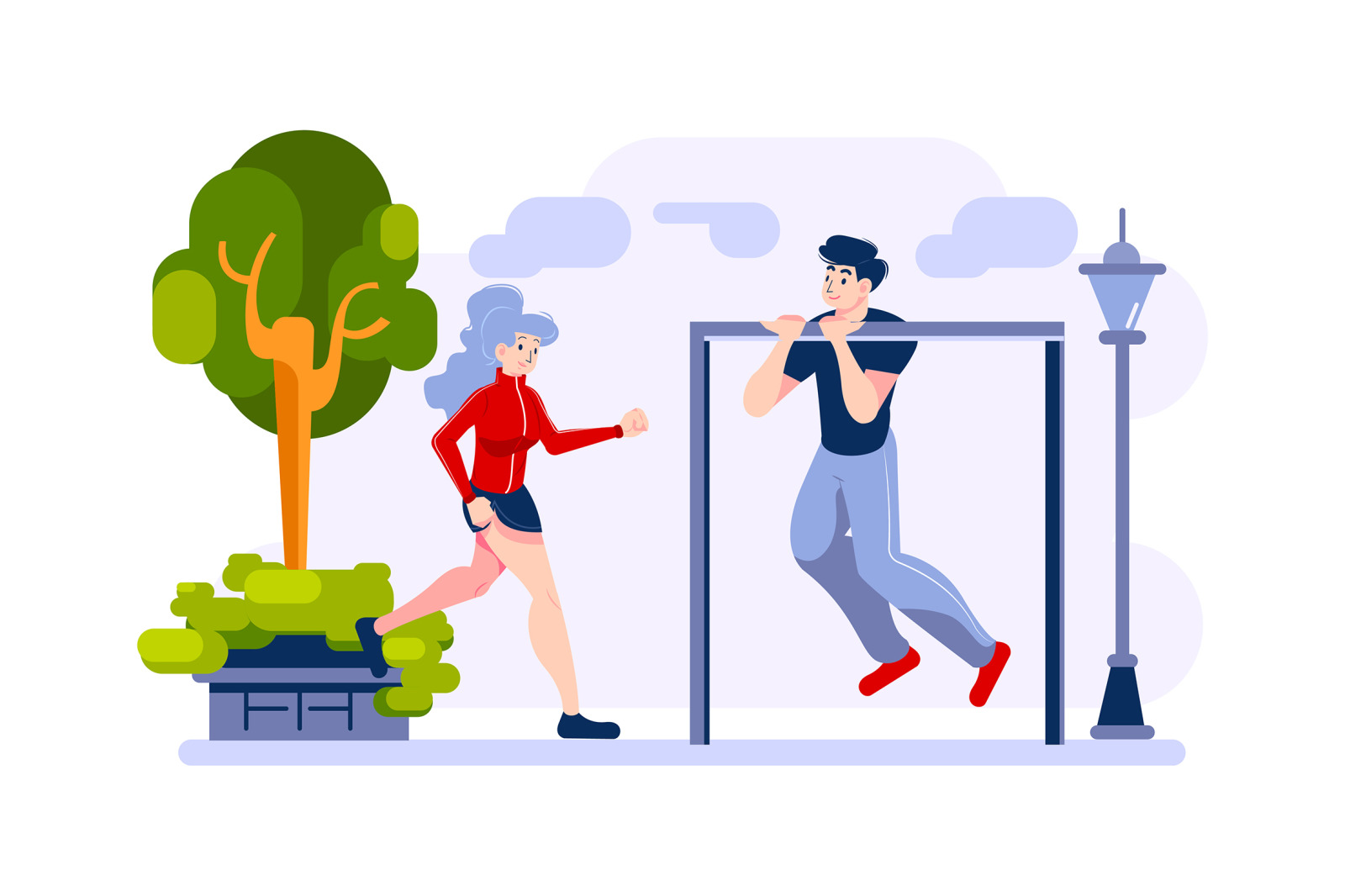 M80_Fitness &amp; Workout Illustrations