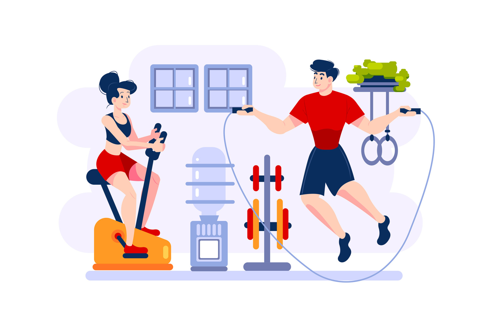 M80_Fitness &amp; Workout Illustrations