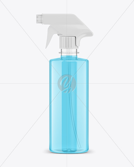 500ml Clear Spray Bottle Mockup