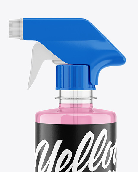 500ml Clear Spray Bottle Mockup