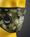 Face Mask with Valve Mockup