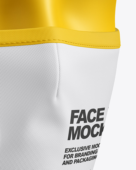 Face Mask with Valve Mockup