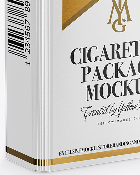 Paper Cigarette Pack Mockup