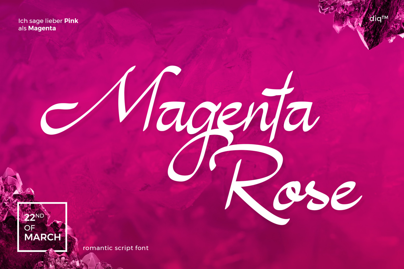 Magenta Rose Font Magenta Rose Font