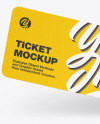 Paper Ticket Mockup