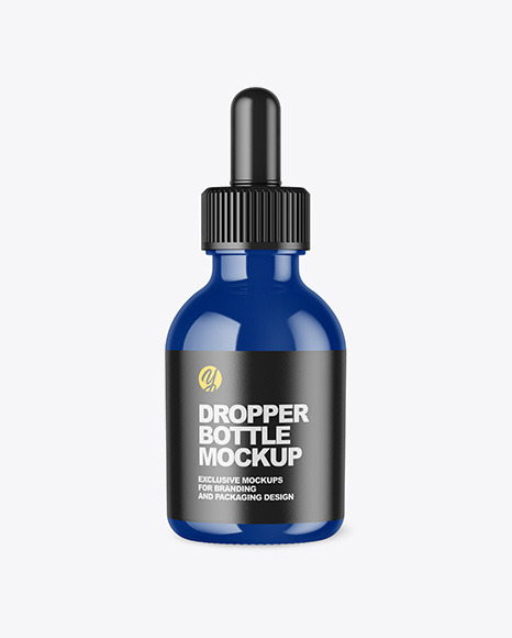 Glossy Dropper Bottle Mockup - Oil dropper bottle mockup