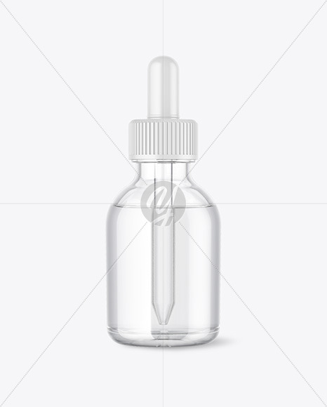 Clear Glass Dropper Bottle Mockup