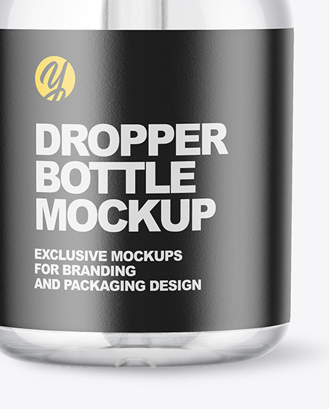 Clear Glass Dropper Bottle Mockup Clear Glass Dropper Bottle Mockup