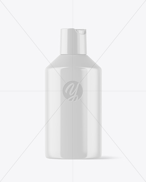 Glossy Plastic Bottle Mockup