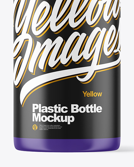 Matte Plastic Bottle Mockup