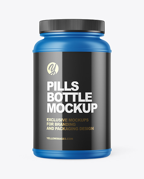 Matte Pills Bottle Mockup