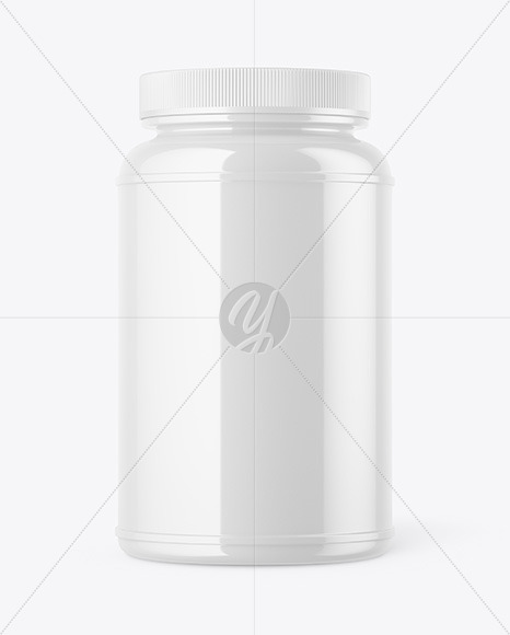 Glossy Pills Bottle Mockup