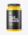 Glossy Pills Bottle Mockup