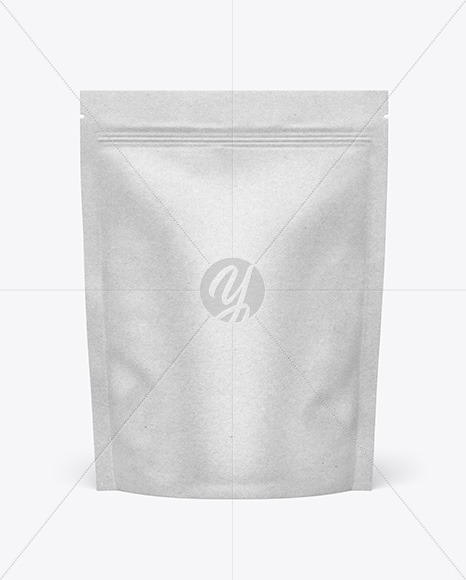 Kraft Paper Stand-up Pouch Mockup