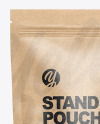 Kraft Paper Stand-up Pouch Mockup