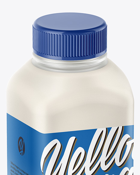 Plastic Milk Bottle Mockup