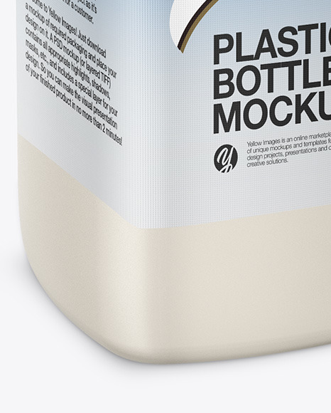 Plastic Milk Bottle Mockup