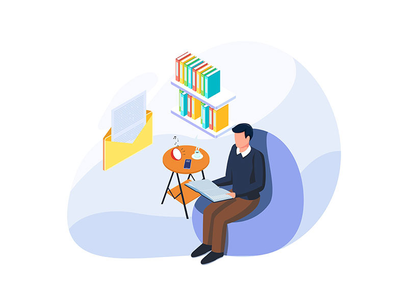 Set of Isometric Time Management Illustration Set of Isometric Time Management Illustration