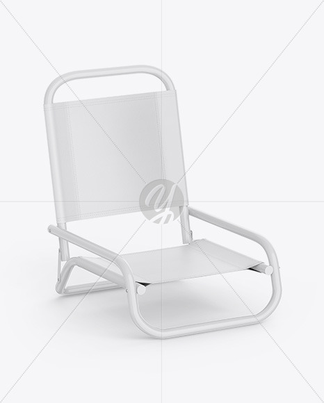 Glossy Beach Chair Mockup