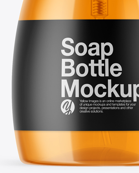 Clear Soap Bottle Mockup