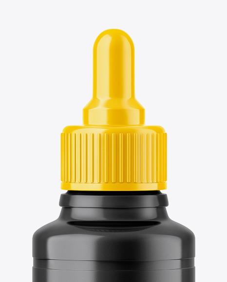 Glossy Dropper Bottle Mockup