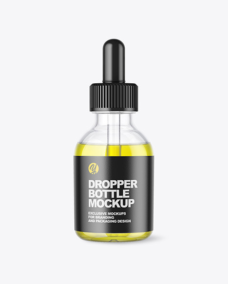 Oil Dropper Bottle Mockup - Mockup olive oil bottle