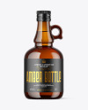 Amber Glass Bottle Mockup